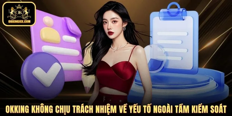 OKKING không chịu trách nhiệm về yếu tố ngoài tầm kiểm soát