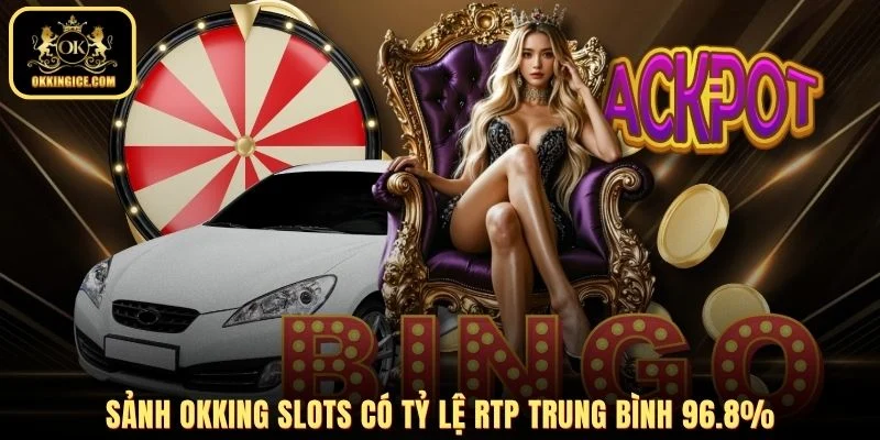 Sảnh OKKING Slots có tỷ lệ RTP trung bình 96.8%